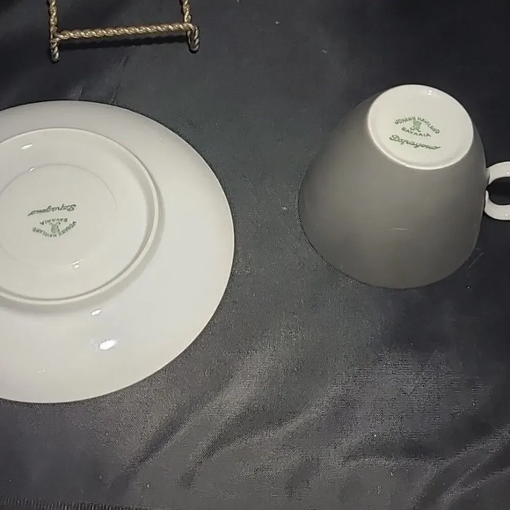 1953 Johann Haviland Papageno 2 Cup Saucer Sets Latham Loewy MCM
